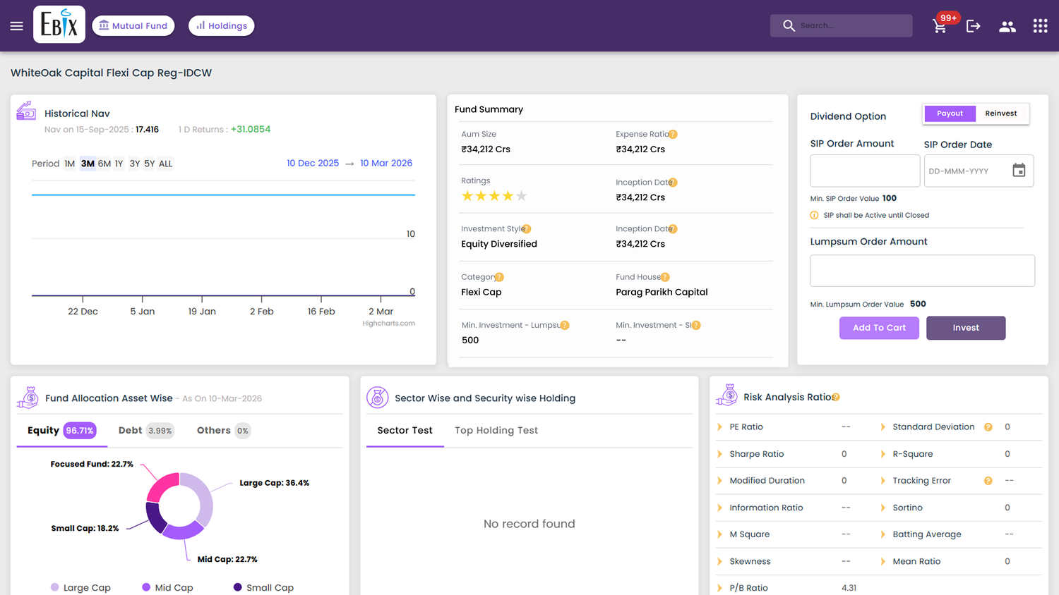 The fund factsheet before the redesign
