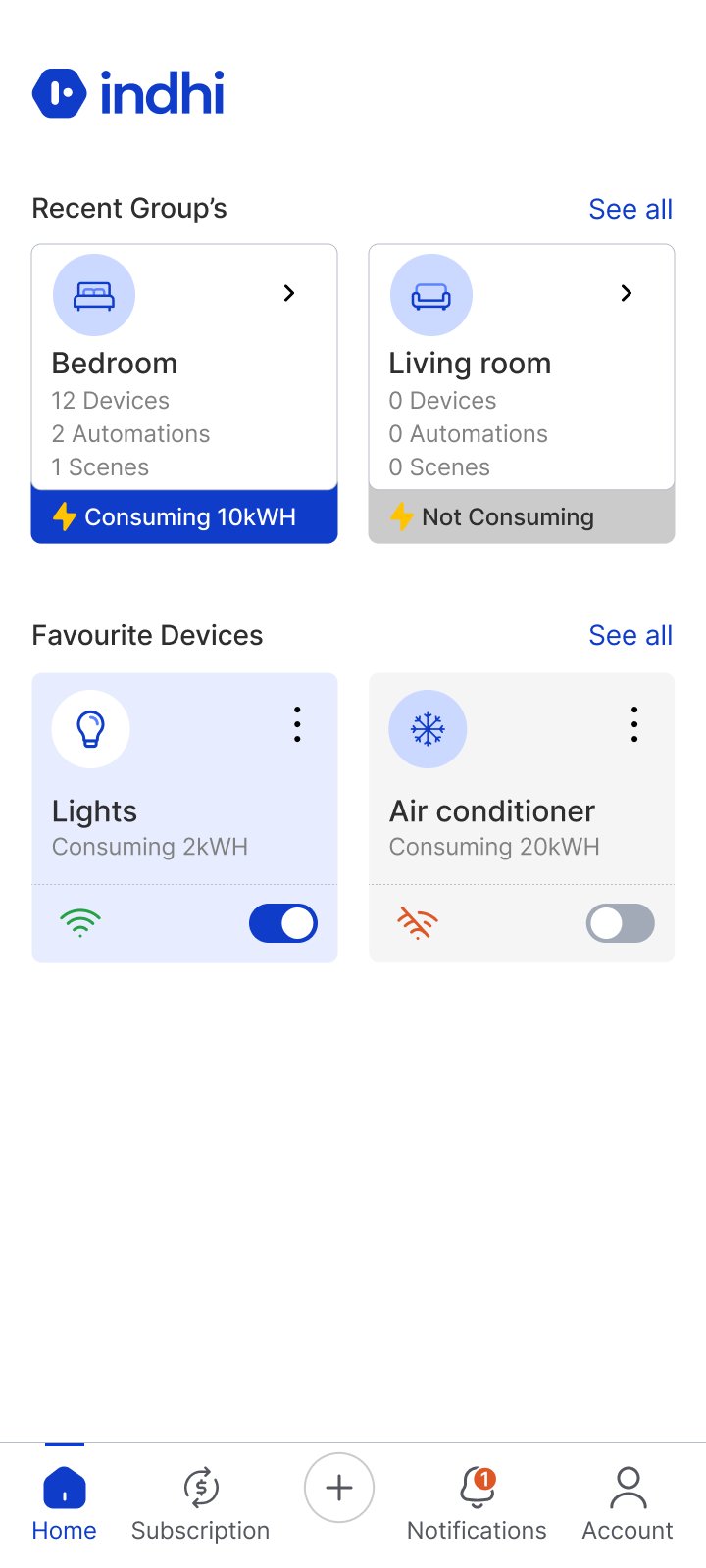 INDHI mobile control